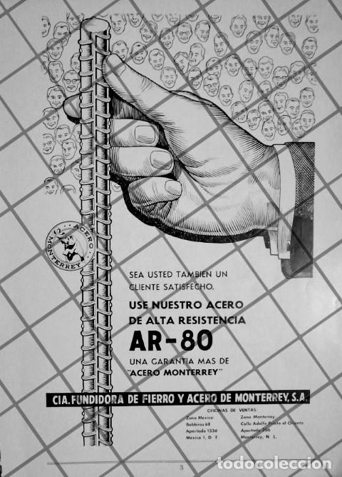 Collectionnisme d'affiches: AFICHE RETRO ORIGINAL. FUNDIDORA MONTERREY 1959 /939