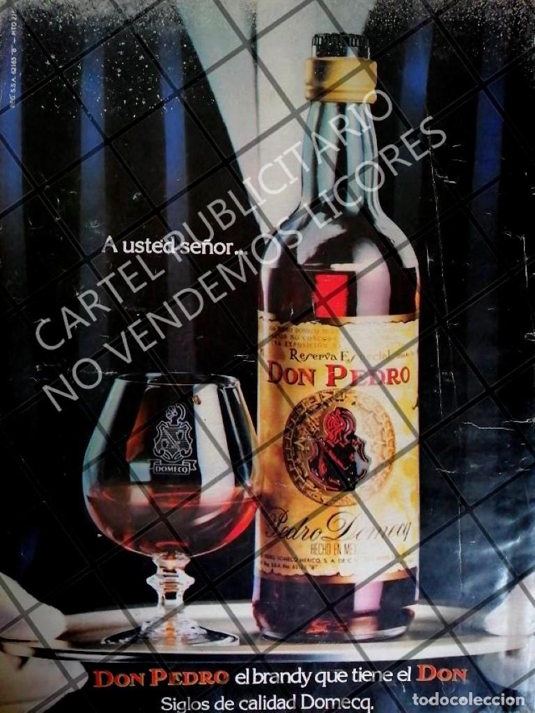 Collectionnisme d'affiches: CARTEL RETRO. BRANDY PEDRO DOMECQ 1970s /VINOS