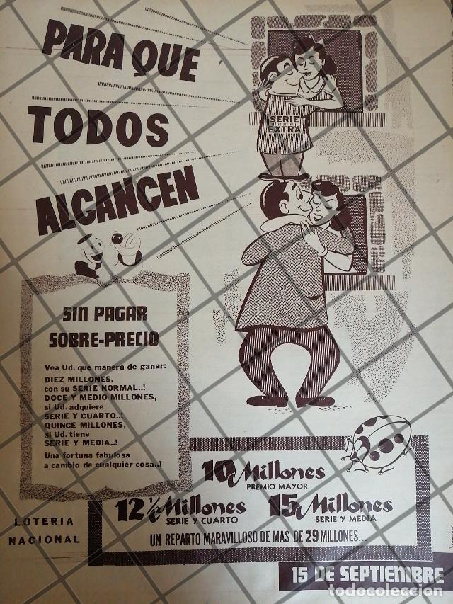 Collectionnisme d'affiches: AFICHE RETRO ORIGINAL LOTERIA NACIONAL 1960 /180