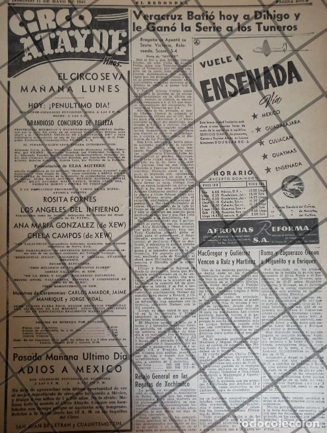 Collectionnisme d'affiches: CARTEL ANTIGUO CIRCO ATAYDE Y OTROS 1947