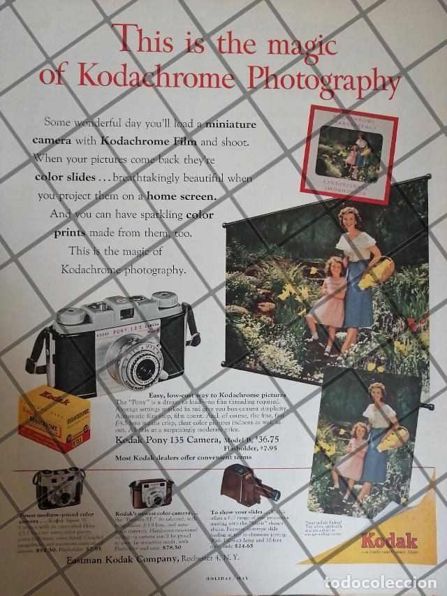 Collectionnisme d'affiches: CARTEL ANTIGUO ORIGINAL 1950 CAMARA KODAK PONY 135 /602