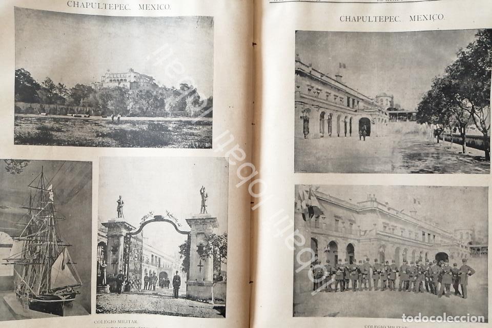 Collectionnisme d'affiches: CARTEL ANTIGUO ORIGINAL DE COLEGIO MILITAR DE CHAPULTEPEC 1894 / MLT