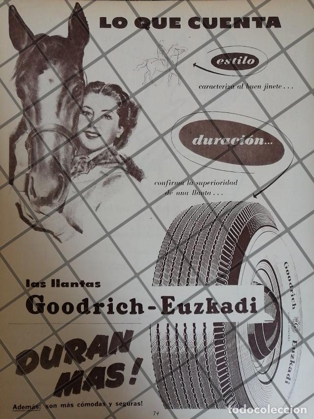 Collectionnisme d'affiches: CARTEL PUBLICITARIO ANTIGUO LLANTAS GOODRICH 1951