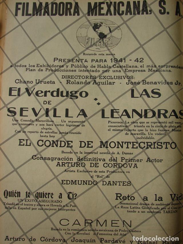 Poster collecting: CARTEL ANTIGUO FILMEX S.A Y SUS PELICULAS 1941