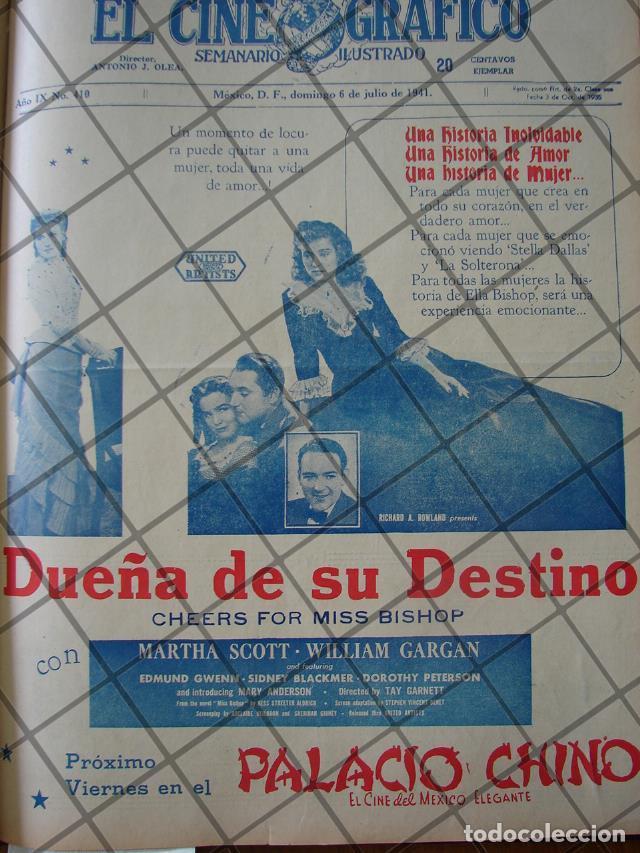 Poster collecting: CARTEL ANTIGUO PELICULA. DUE&Ntilde;A DE SU DESTINO 1941