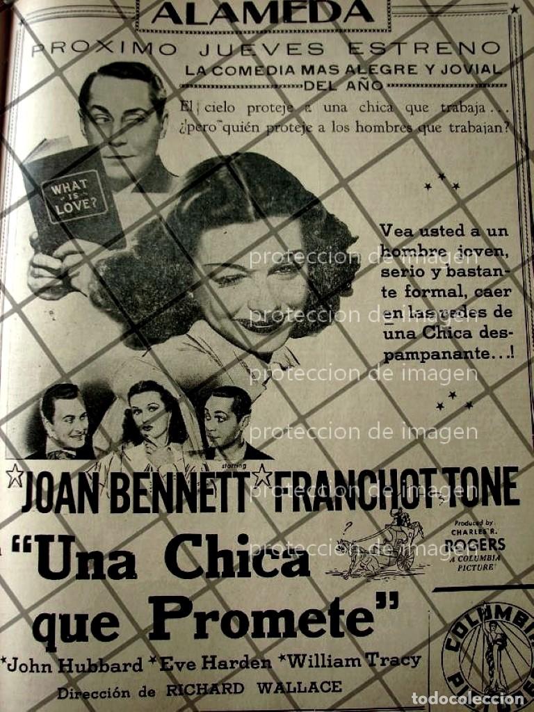 Poster collecting: CARTEL ANTIGUO PELICULA UNA CHICA QUE PROMETE 1941