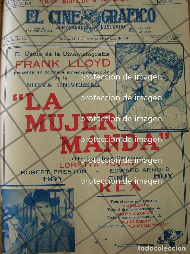 Poster collecting: CARTEL ANTIGUO PELICULA LA MUJER MANDA 1941