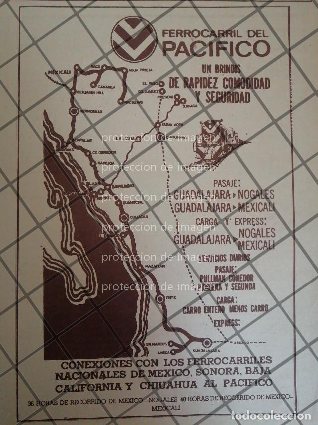 Poster collecting: CARTEL ANTIGUO ORIGINAL FERROCARRIL DEL PACIFICO 1960s /959