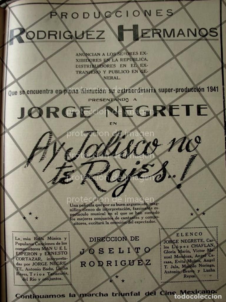 Poster collecting: CARTEL ANTIGUO FILMAN PELICULA HAY JALISCO NO TE RAJES 1941