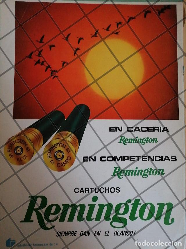 Poster collecting: CARTEL PUBLICITARIO RETRO CARTUCHOS REMINGTON 1970s