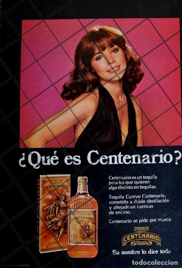 Poster collecting: CARTEL PUBLICITARIO RETRO TEQUILA CUERVO CENTENARIO 1975 625