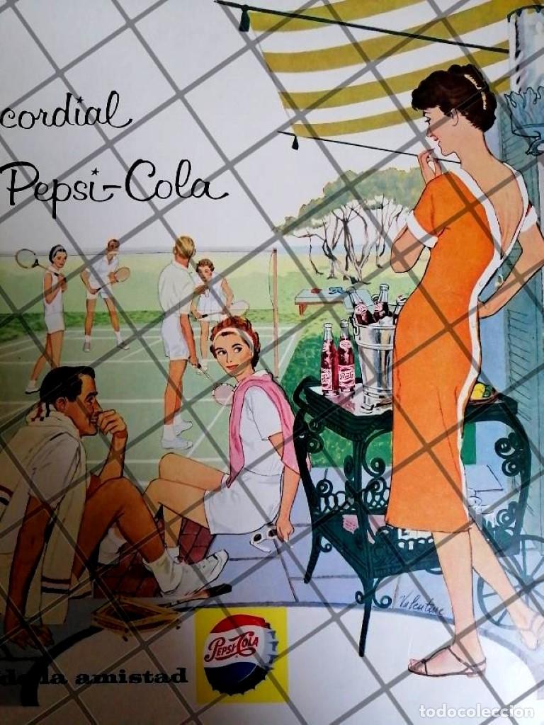 Poster collecting: CARTEL ANTIGUO ORIGINAL REFRESCOS PEPSI 1959 /257