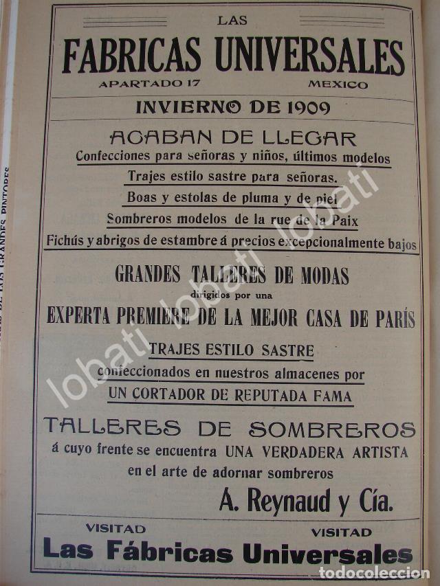 Poster collecting: CARTEL ANTIGUO ORIGINAL DE TIENDA. LAS FABRICAS UNIVERSALES 1909 /690