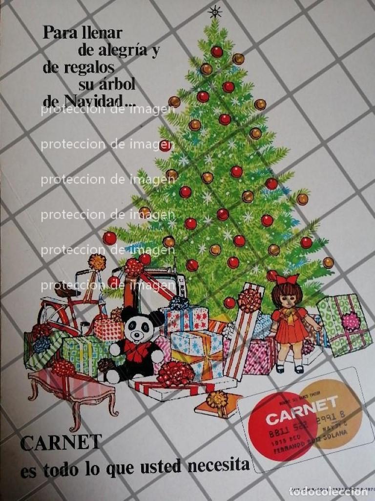 Poster collecting: CARTEL PUBLICITARIO NACIMIENTO DE LA TARJETA CARNET 1970