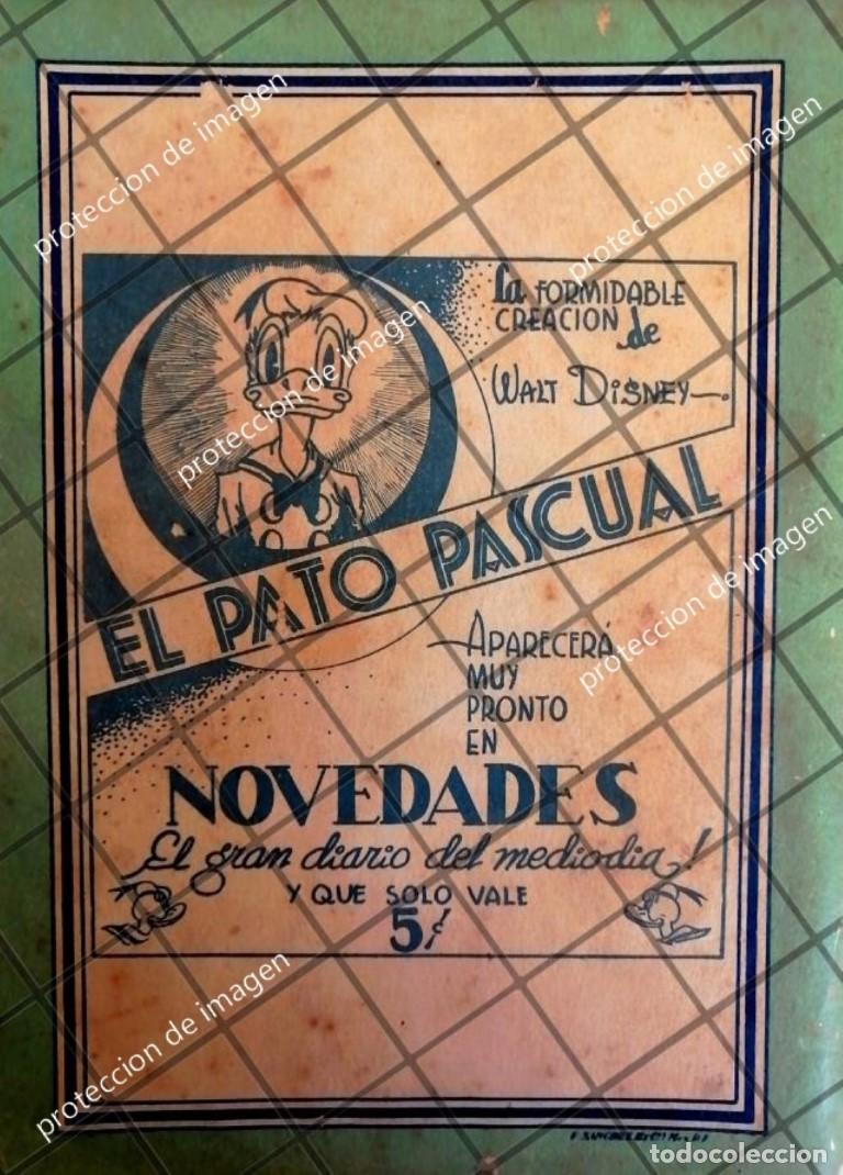 Poster collecting: RARISIMO AFICHE ANTIGUO LLEGA EL PATO LUCAS A MEXICO 1935
