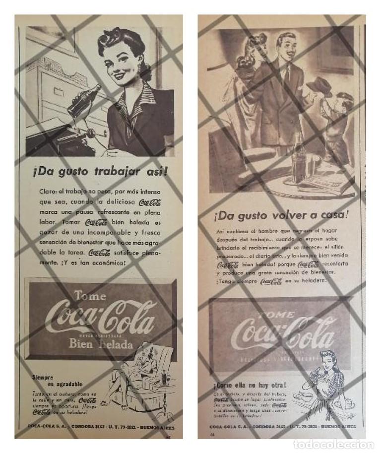 Poster collecting: 2 AFICHES ANTIGUO REFRESCOS COCA COLA 1945 /260