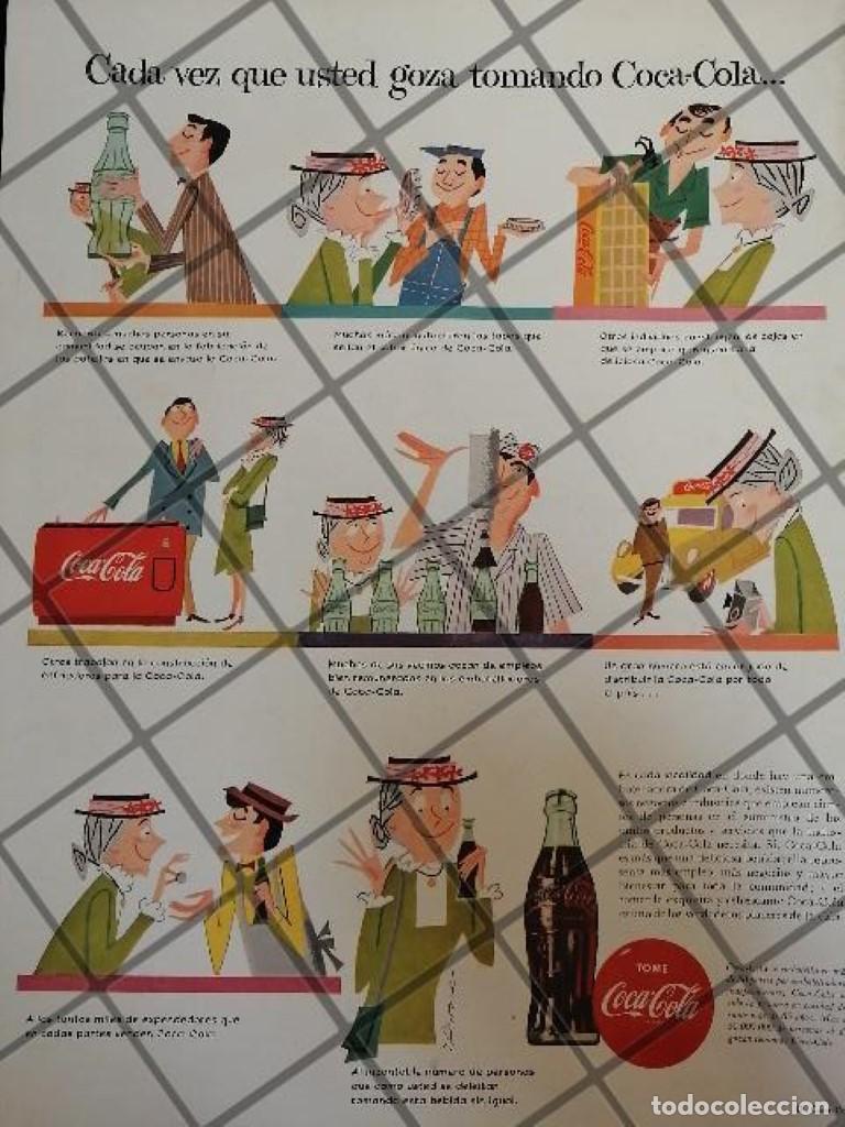 Poster collecting: CARTEL PUBLICITARIO RETRO ORIGINAL COCA COLA 1959 /C27