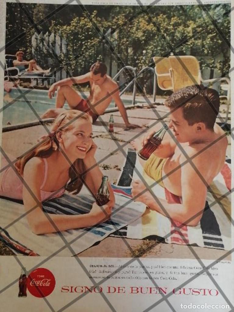 Poster collecting: CARTEL PUBLICIDAD VINTAGE ORIGINAL COCA COLA 1960S /C33