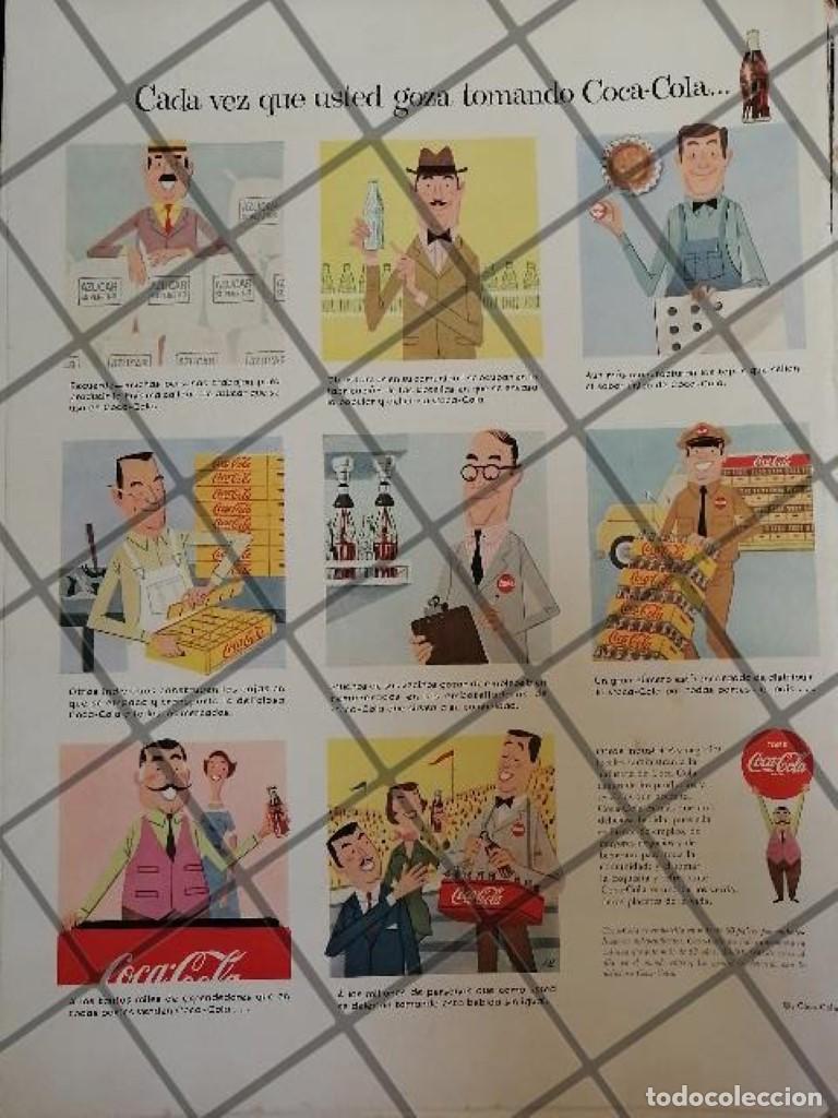 Poster collecting: CARTEL PUBLICIDAD VINTAGE ORIGINAL COCA COLA 1950S /C38
