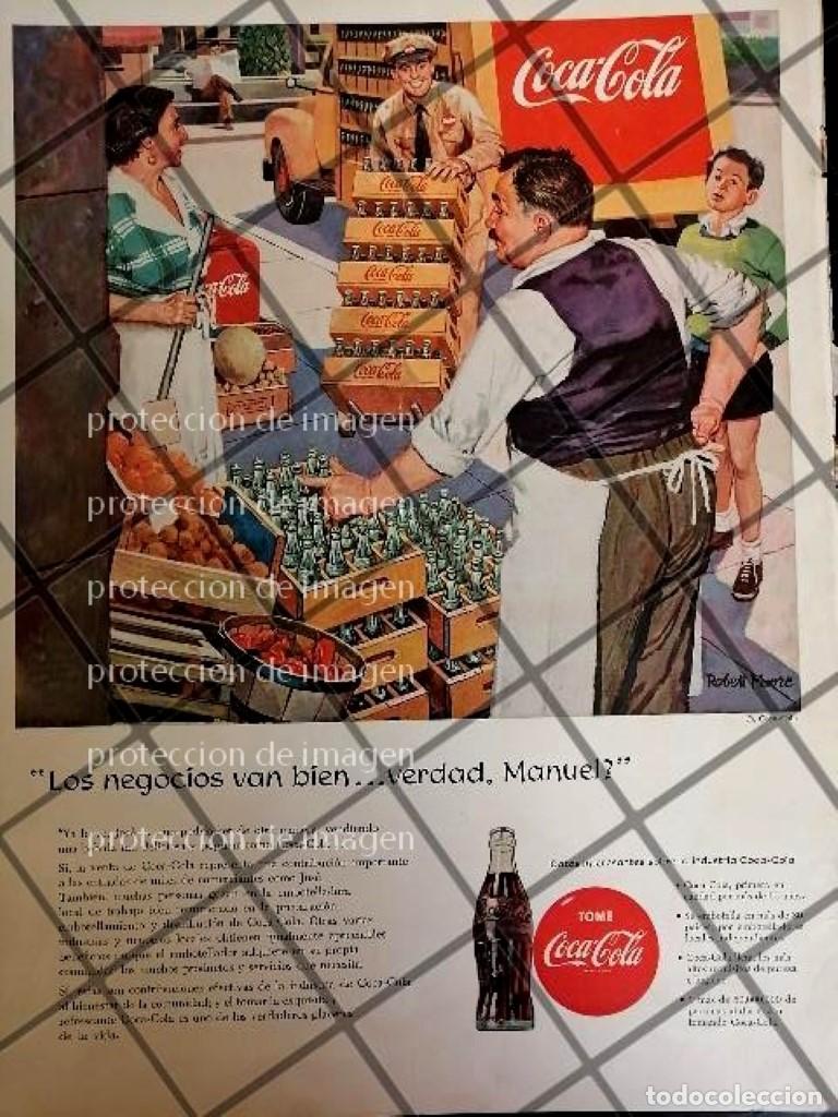 Poster collecting: AFICHE ANTIGUO ORIGINAL COCA COLA DIBUJO DE ROBERT MOORE /R3