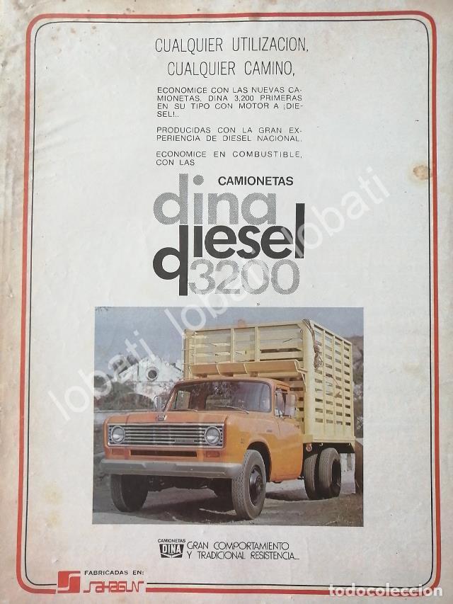 Poster collecting: CARTEL ANTIGUO ORIGINAL DE CAMIONES DINA (DIESEL NACIONAL) 1977 /756