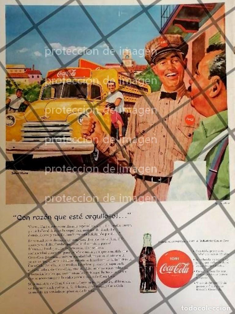Sammeln von Plakaten: AFICHE ANTIGUO ORIGINAL COCA COLA DIBUJO DE ROBERT MOORE /R2
