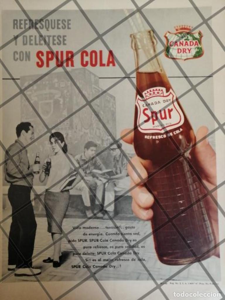 Sammeln von Plakaten: CARTEL VINTAGE ORIGINAL REFRESCOS SPUR BIBLIOTECA UNAM 1960