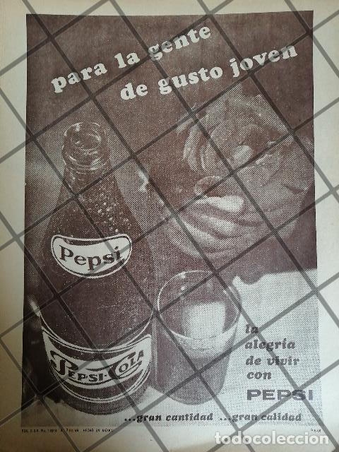 Sammeln von Plakaten: CARTEL VINTAGE ORIGINAL PEPSI 1966 LOGO RARO /P72