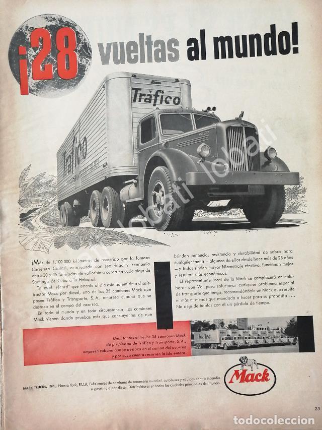 Sammeln von Plakaten: CARTEL ANTIGUO ORIGINAL DE CAMIONES TRAILER MACK i28 1953/ 766