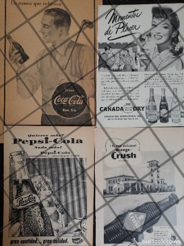 Sammeln von Plakaten: 4 CARTELES ANTIGUOS REFRESCOS VARIOS A&Ntilde;OS 40s-50s /315
