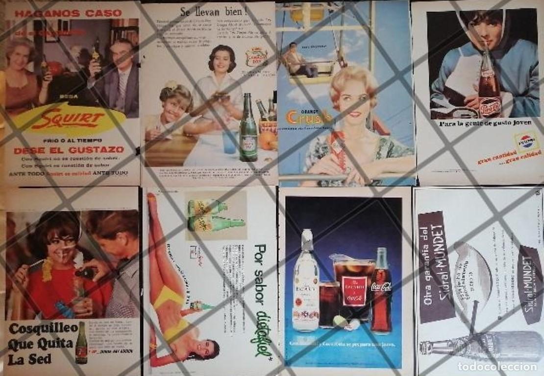 Sammeln von Plakaten: 8 CARTELES ANTIGUOS REFRESCOS VARIOS A&Ntilde;OS 40s-70s /316