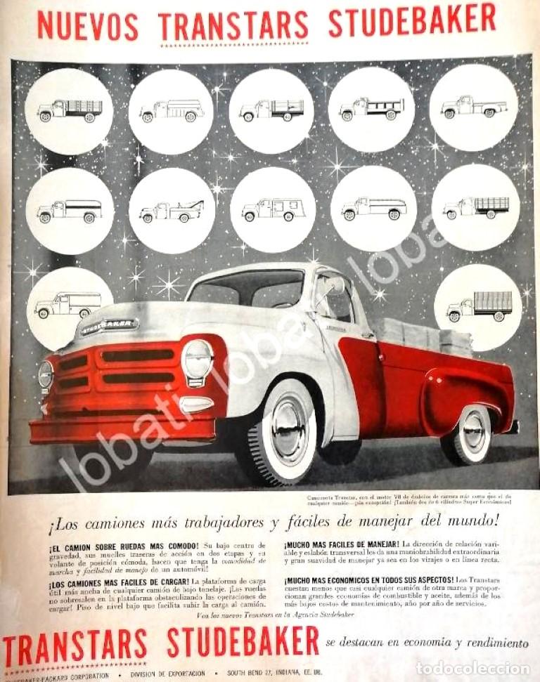 Sammeln von Plakaten: CARTEL ANTIGUO ORIGINAL DE AUTOS. PICKUP STUDEBAKER TRANSTAR 1956 / 774 / MUY RARO