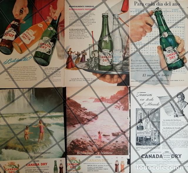 Sammeln von Plakaten: 6 CARTELES ANTIGUOS REFRESCOS CANADA DRY 1950s /340