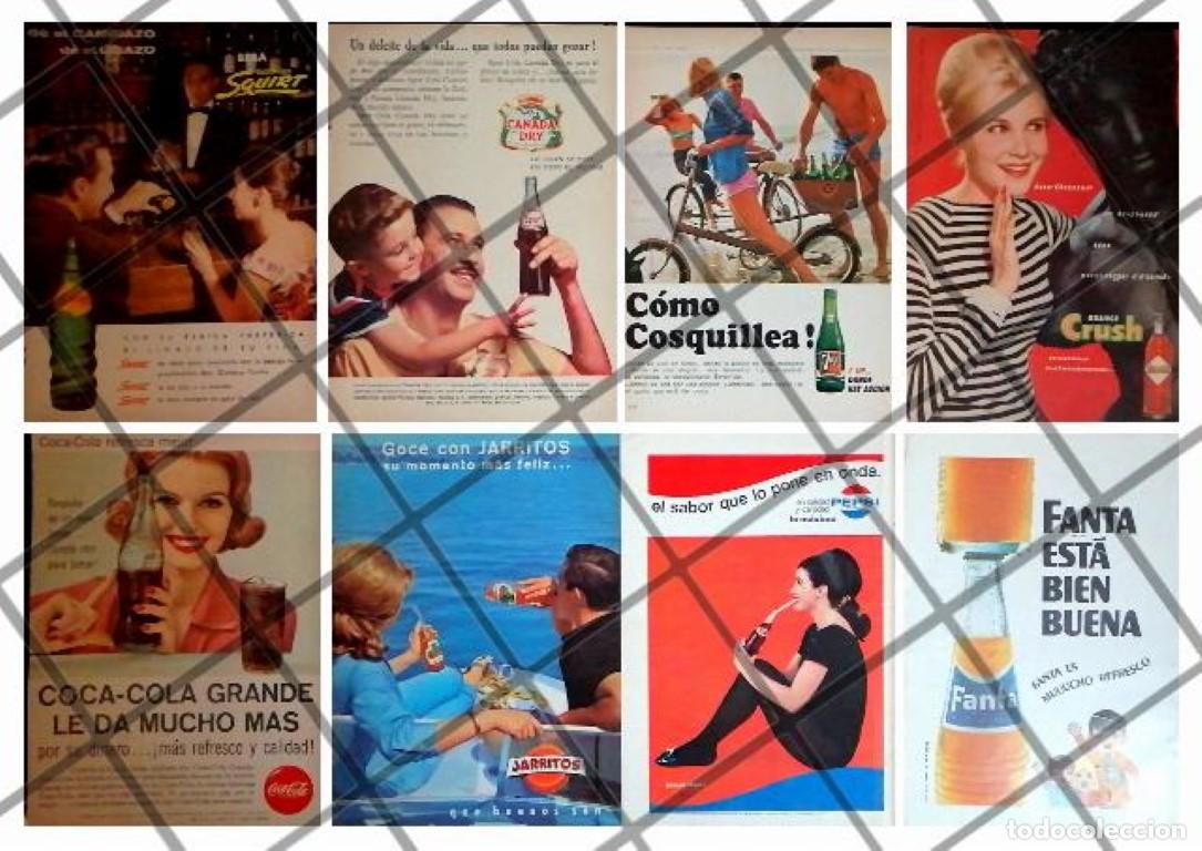 Sammeln von Plakaten: 8 CARTELES ANTIGUOS REFRESCOS VARIOS A&Ntilde;OS 40s-70s /319