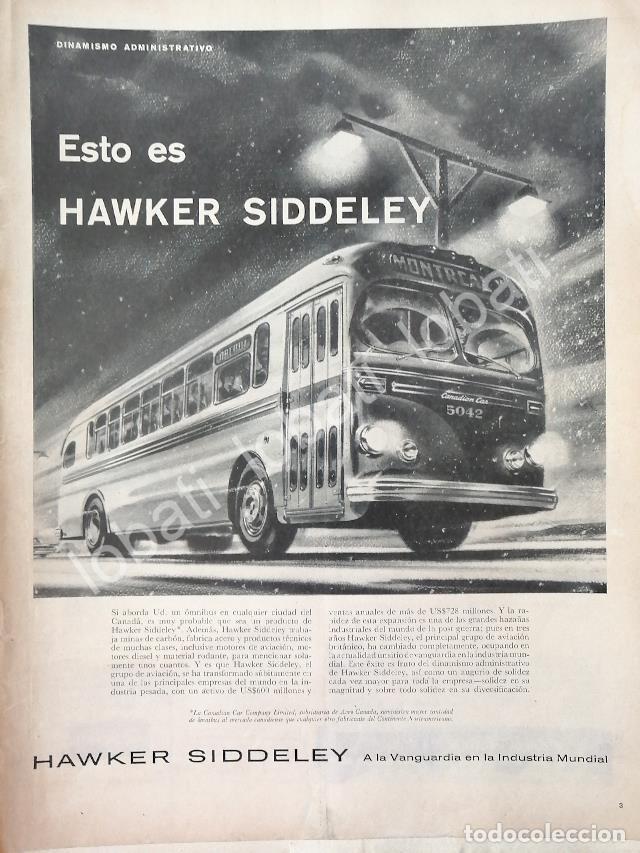 Sammeln von Plakaten: CARTEL ANTIGUO ORIGINAL DE CAMIONES AUTOBUSES HAWKER SIDDELEY 1953 / 780 MUY RARO