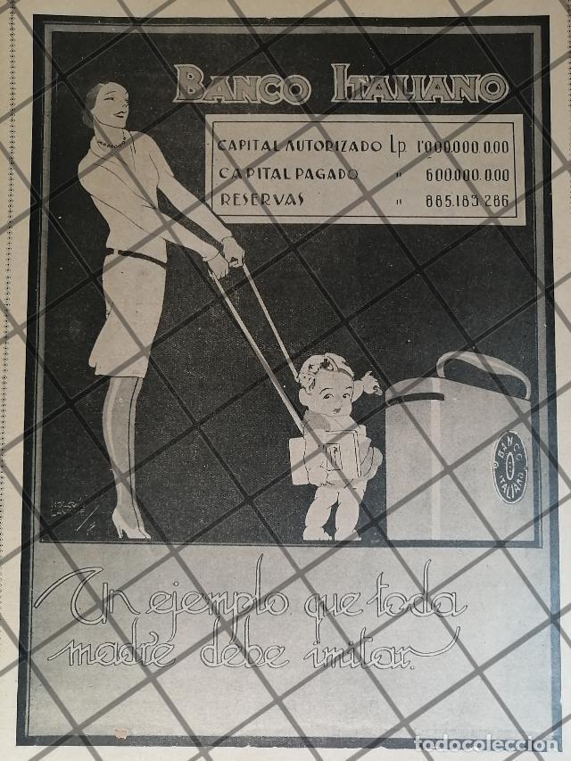 Sammeln von Plakaten: CARTEL PUBLICIDAD ANTIGUA. BANCO ITALIANO 1927 /RARO. PERU