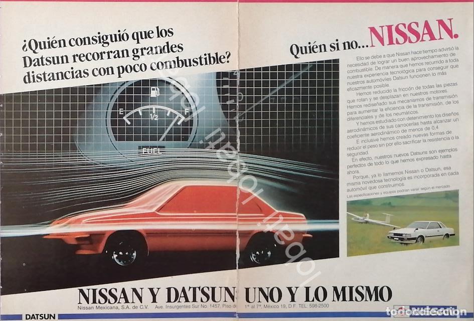 Collectionnisme d'affiches: CARTEL ANTIGUO ORIGINAL DE AUTOS NISSAN DATSUN 787