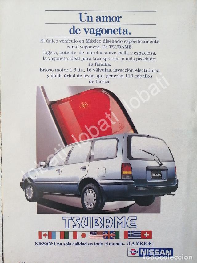 Collectionnisme d'affiches: CARTEL ANTIGUO ORIGINAL DE MINI AFICHE AUTOS NISSAN TSUBAME 1995 / 794