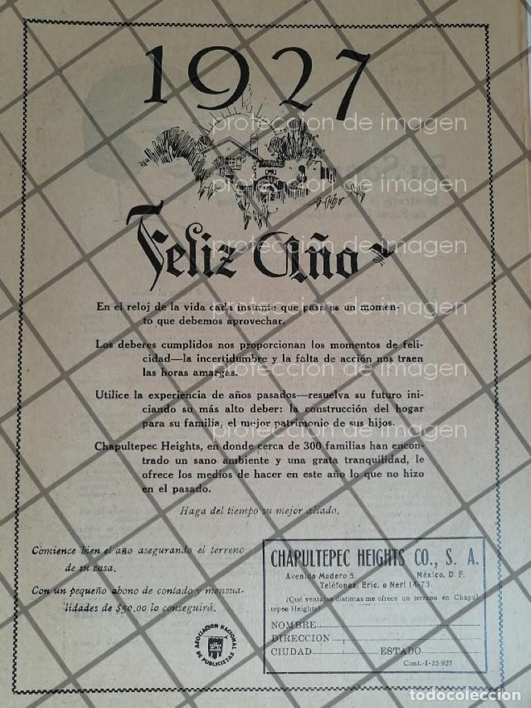 Collectionnisme d'affiches: PUBLICIDAD ANTIGUA BIENES RAICES CHAPULTEPEC HEIGHTS 1927