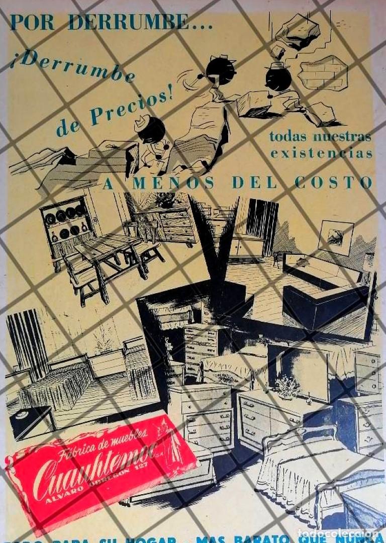 Sammeln von Plakaten: CARTEL ANTIGUO MUEBLERIA CUAUHTEMOC 1953 D.F. 1003