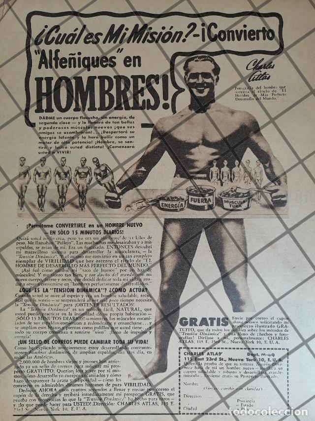 Sammeln von Plakaten: AFICHE ANTIGUO EL METODO CHARLES ATLAS 1948