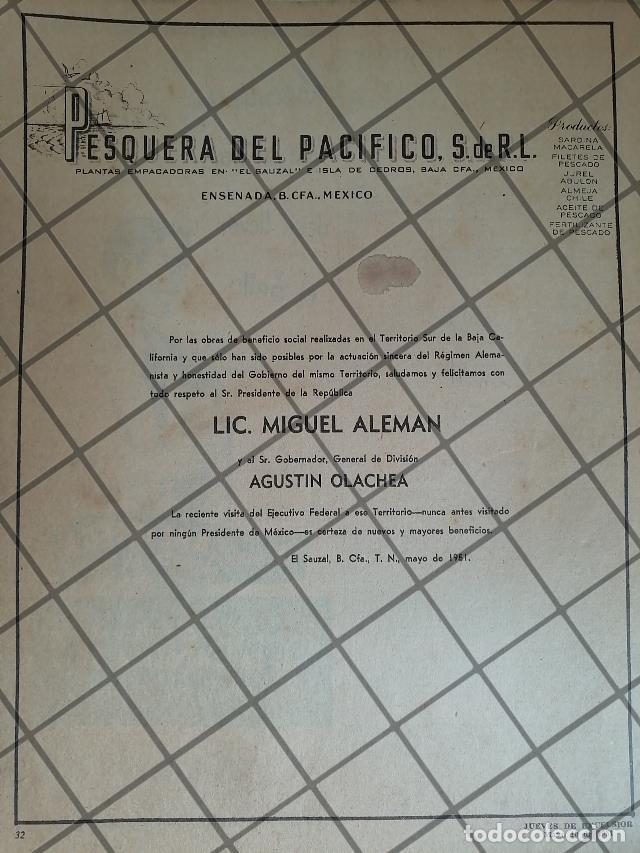 Sammeln von Plakaten: AFICHE POLITICO ANTIGUO PESQUERIA DEL PACIFICO 1951