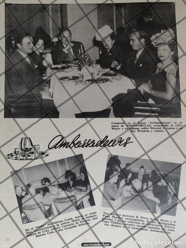 Sammeln von Plakaten: CARTEL ANTIGUO RESTAURANT AMBASSADEURS 1946