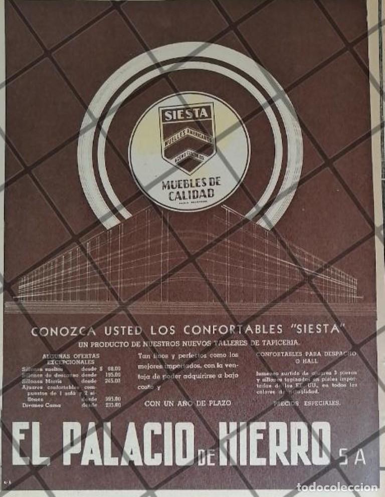 Sammeln von Plakaten: CARTEL ANTIGUO TIENDA EL PALACIO DE HIERRO 1945 /1029