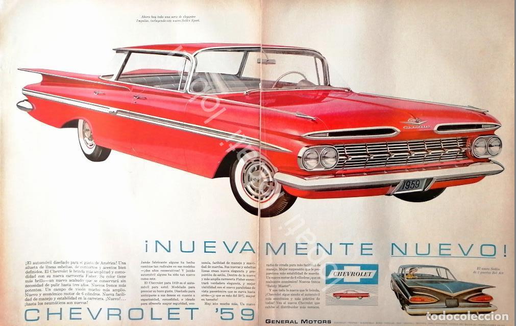 Sammeln von Plakaten: CARTEL ANTIGUO ORIGINAL DE AUTOS CHEVROLET IMPALA 1953 / 826