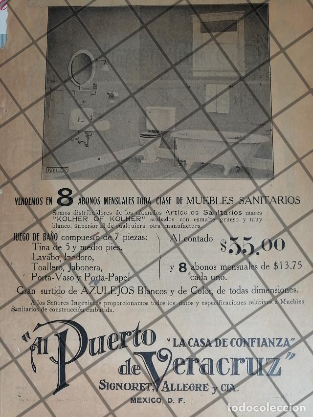 Sammeln von Plakaten: CARTEL ANTIGUO TIENDA AL PUERTO DE VERACRUZ 1927 1057