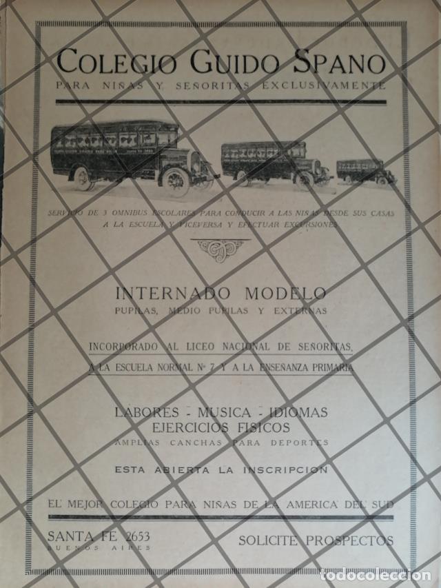 Sammeln von Plakaten: AFICHE ANTIGUO ORIGINAL COLEGIO GUIDO SPANO 1926 ARGENTINA