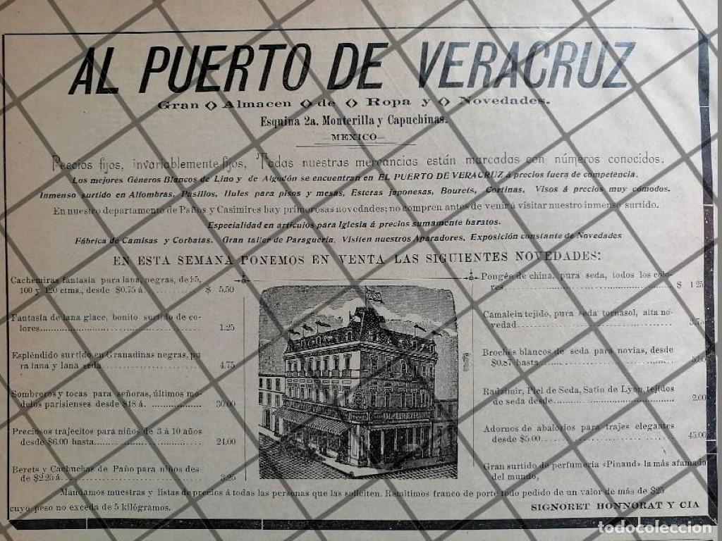 Sammeln von Plakaten: CARTEL ANTIGUO TIENDA AL PUERTO DE VERACRUZ 1894 1062