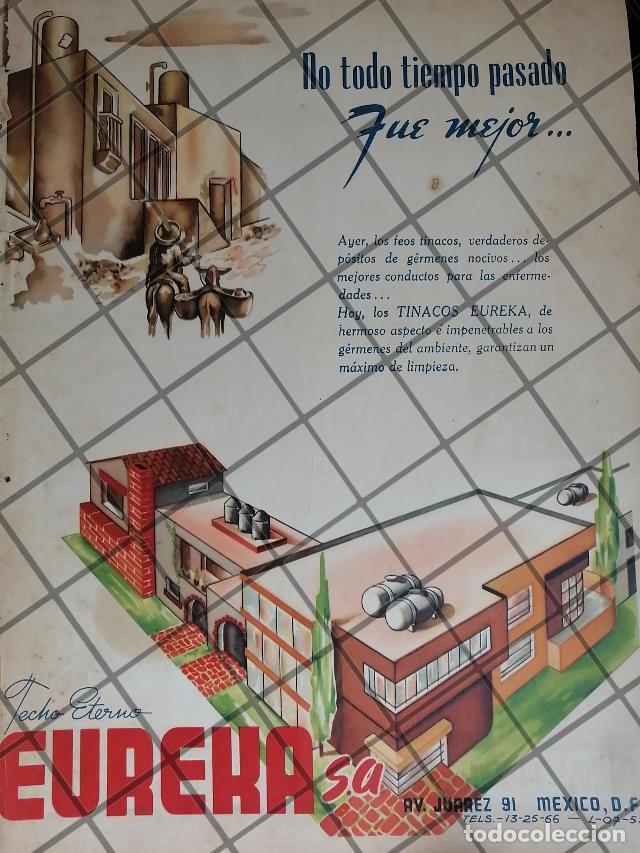 Sammeln von Plakaten: CARTEL ANTIGUO ORIGINAL TECHO ETERNO EUREKA 1950s 1068