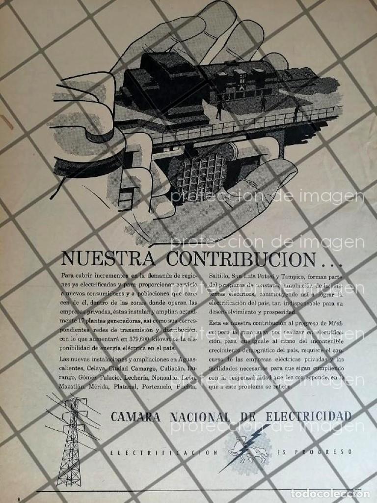 Sammeln von Plakaten: CARTEL ANTIGUO CAMARA NACIONAL DE ELECTRICIDAD 1958 1069